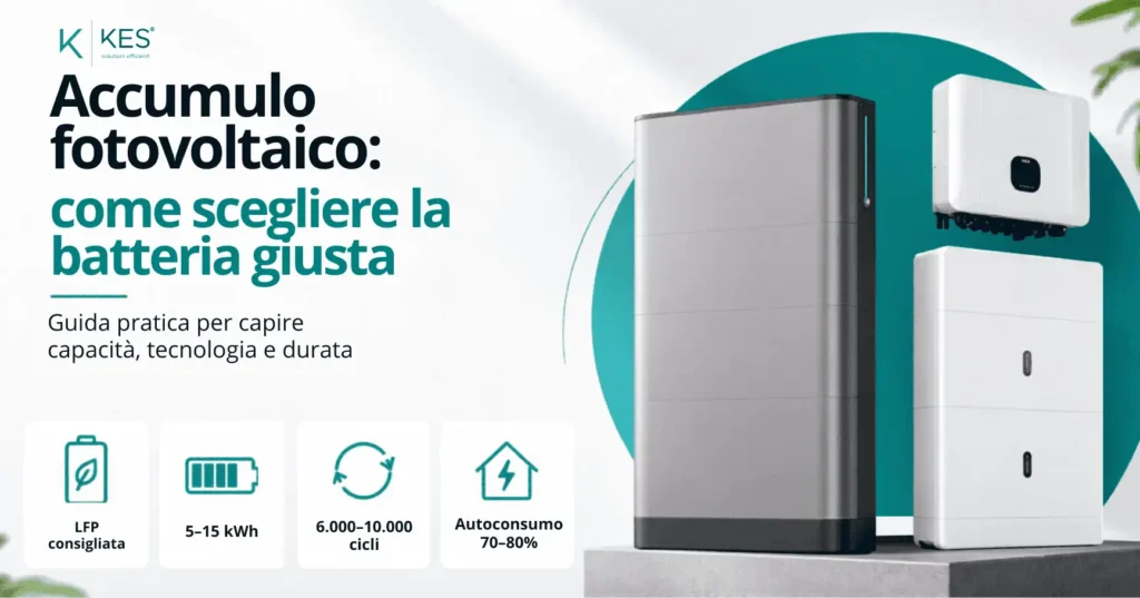 Sistema di accumulo fotovoltaico domestico installato a parete